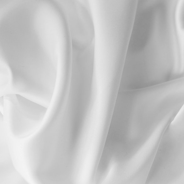 Satin uni blanc