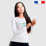 T-shirt femme manches longues personnalisé